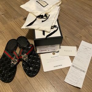 Gucci Sandals - 5MM GG Thong Sandal